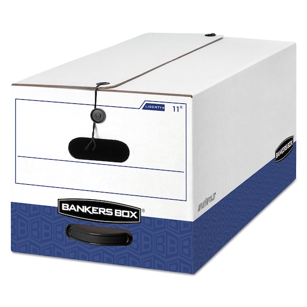 LIBERTY(R) Heavy-Duty Strength Storage Boxes, 12.25" W, 24.13" D, 10.75" H, Two Flaps Closure